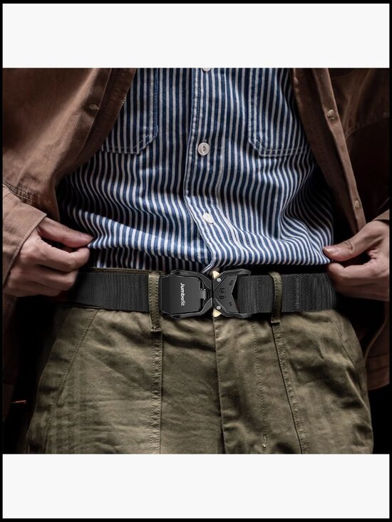 Tactical Nylon Belt with Quick-Release Buckle & Molle Pouch main image 4